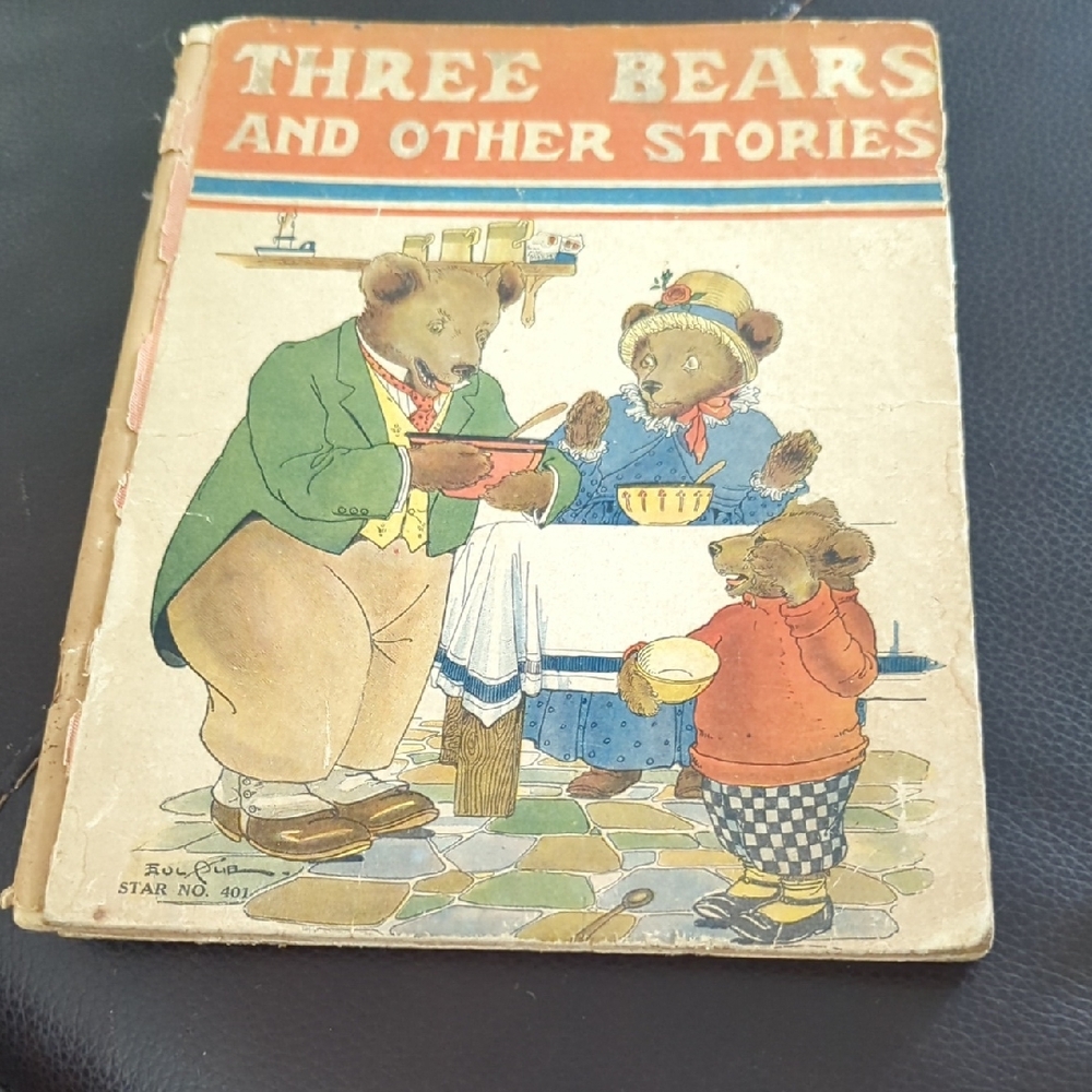 Vintage Three Bears Storybook - 1922